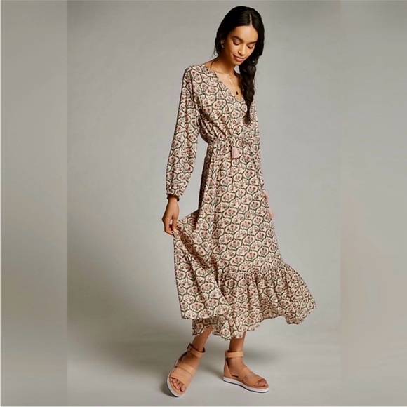 Perfect for Fall! Anthropologie Roller Rabbit Angelica Maxi Dress - HOST PICK! - Picture 2 of 10